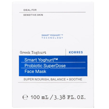 Korres Griekse yoghurt, gezichtsmasker met probiotica, 100 ml