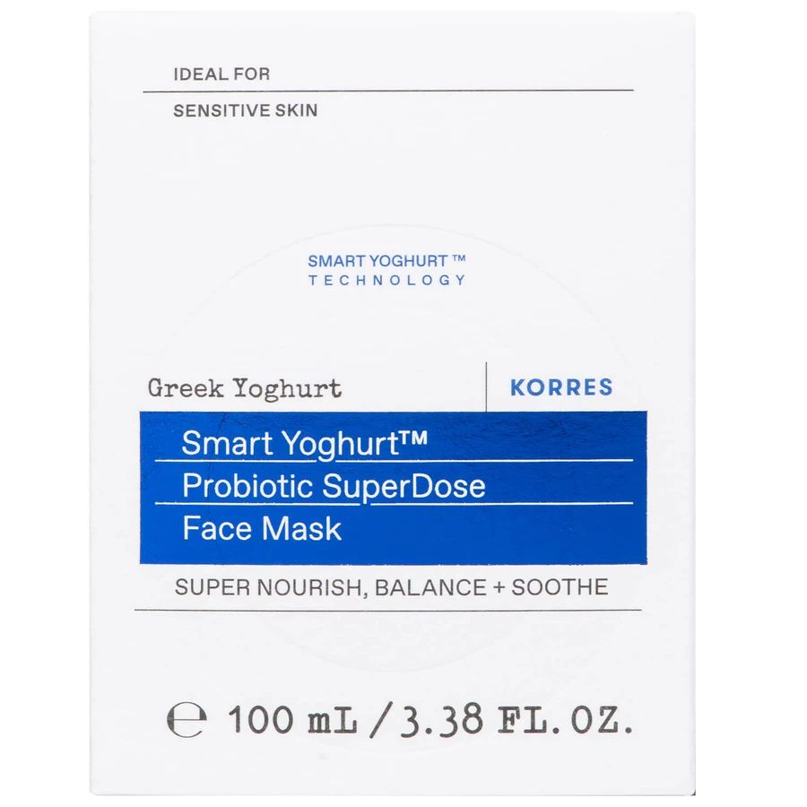 Korres Griekse yoghurt, gezichtsmasker met probiotica, 100 ml