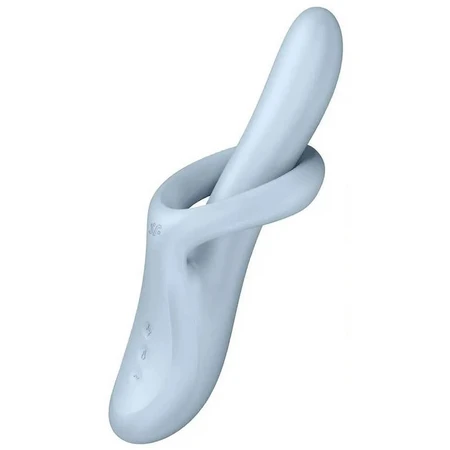 Satisfyer Heat Flex 4, vibrateur chauffant pour la stimulation du point G, bleu, 1 pièce