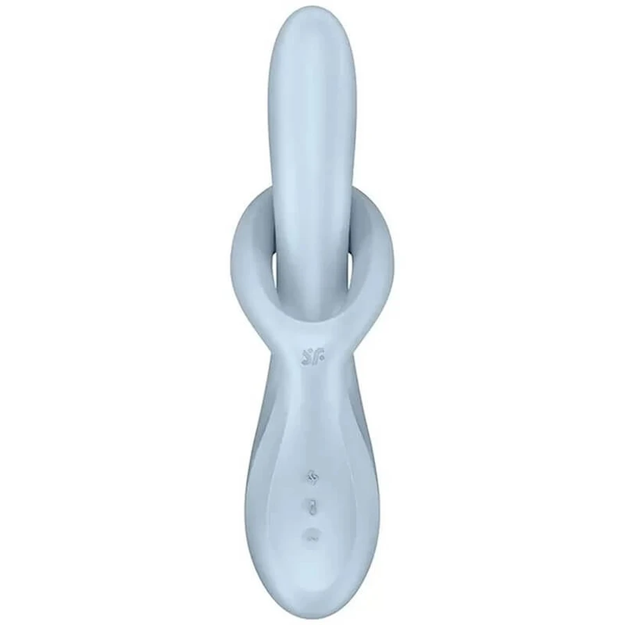 Satisfyer Heat Flex 4, vibrateur chauffant pour la stimulation du point G, bleu, 1 pièce