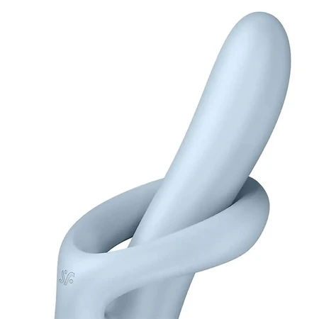 Satisfyer Heat Flex 4, vibrateur chauffant pour la stimulation du point G, bleu, 1 pièce