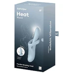 Satisfyer Heat Flex 4, vibrateur chauffant pour la stimulation du point G, bleu, 1 pièce