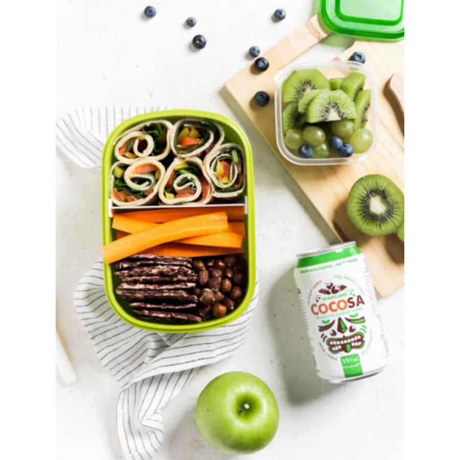 Diet-Food Cocosa Sparkling Coconut Water, agua de coco carbonatada, 330 ml