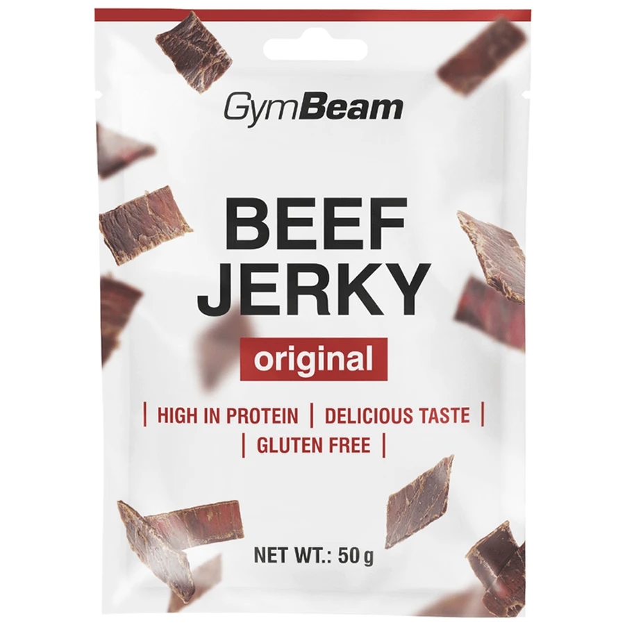 GymBeam, gedroogde rundvleesreep, 50 g