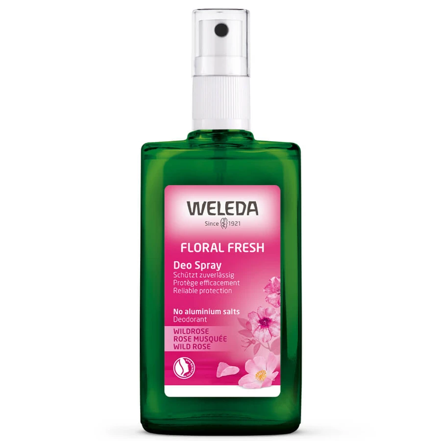 Weleda Wild Rose, 24-hour deodorant spray, 100 ml