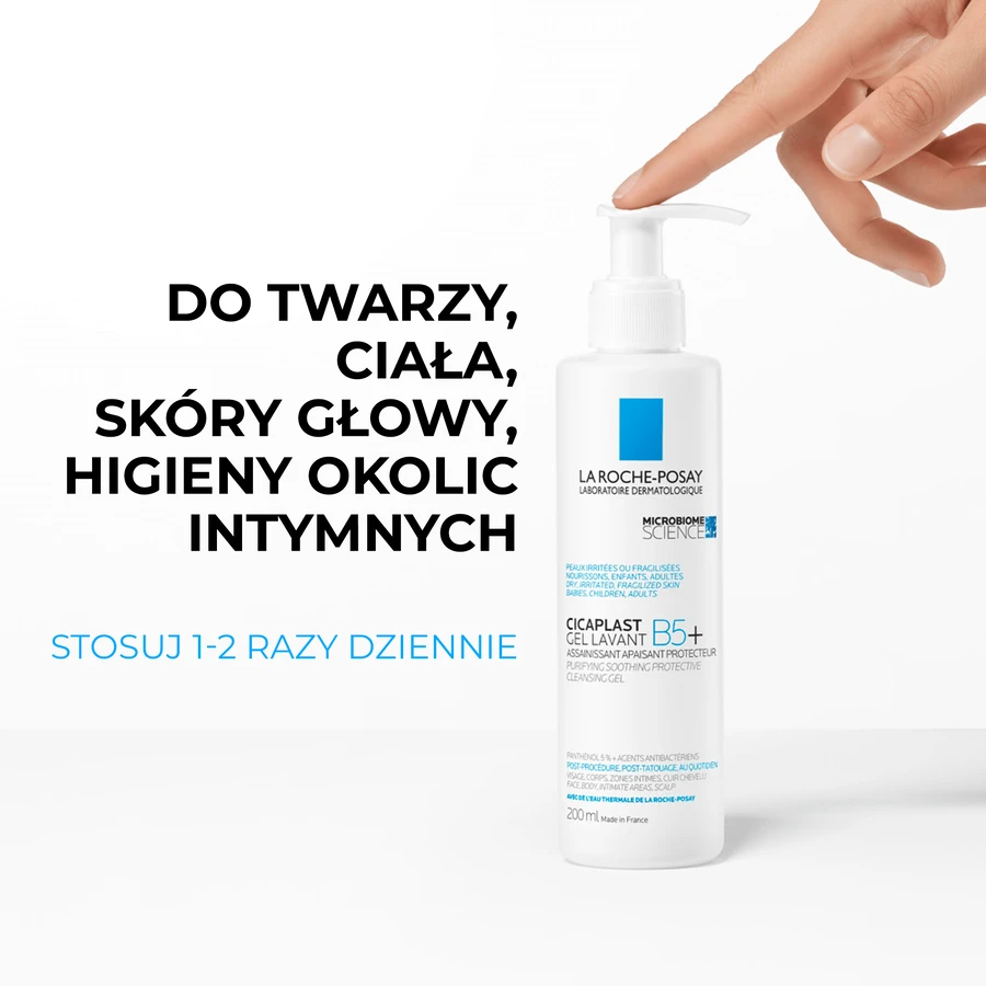 La Roche-Posay Cicaplast Gel Lavant B5+, soothing cleansing gel, 200 ml