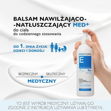 Set Emotopic Med+, bademulsie, vanaf de geboorte, 400 ml + bodylotion, vanaf de geboorte, 400 ml