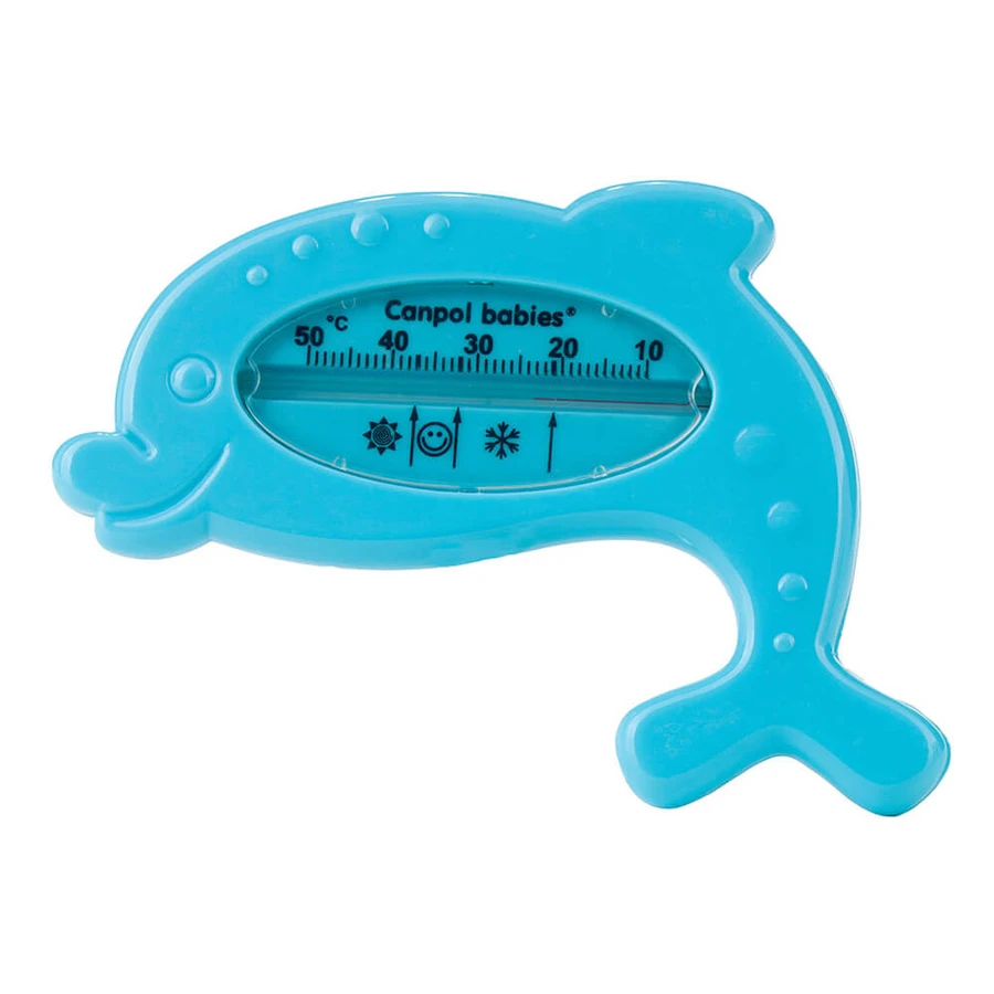 Canpol Babies, Badethermometer, Delphin, blau, ab Geburt, 1 Stück