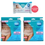 Canpol Babies set, 2-in-1 slip postnatal respirant, avec coussinets, jetable, taille S/M, 2 x 5 pcs + lingettes humides, 60 pcs gratuit