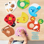 CzuCzu First Toddler Puzzles, puzzles pour enfants, à partir de 12 mois, 16 éléments