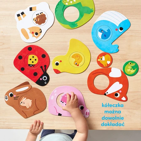 CzuCzu First Toddler Puzzles, puzzles pour enfants, à partir de 12 mois, 16 éléments