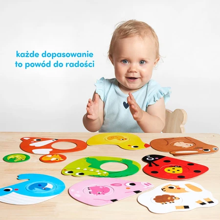 CzuCzu First Toddler Puzzles, puzzles pour enfants, à partir de 12 mois, 16 éléments