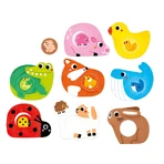 CzuCzu First Toddler Puzzles, puzzles pour enfants, à partir de 12 mois, 16 éléments