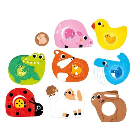 CzuCzu First Toddler Puzzles, puzzles pour enfants, à partir de 12 mois, 16 éléments