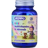 Aronino Kids Multivitaminen & Mineralen - 60 kauwtabletten die kinderen voorzien van 12 vitaminen en 10 mineralen die essentieel zijn voor een harmonieuze groei.
