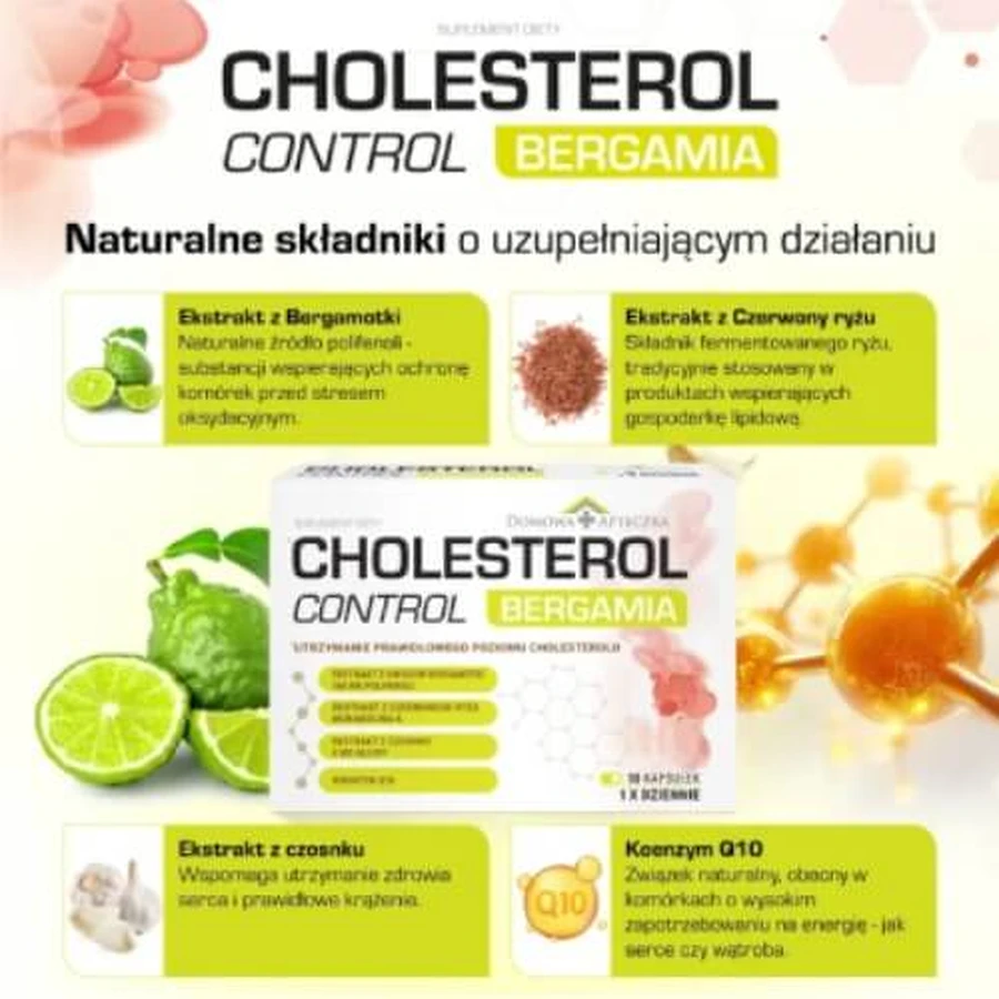 Home Farmacie Cholesterol Controle Bergamia, 30 capsules