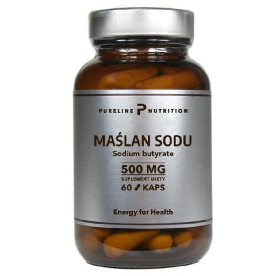 Pureline Nutrition Natriumbutyrat 500 mg, 60 Kapseln