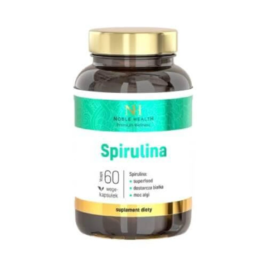 NOBLE HEALTH Spirulina, 60 cápsulas
