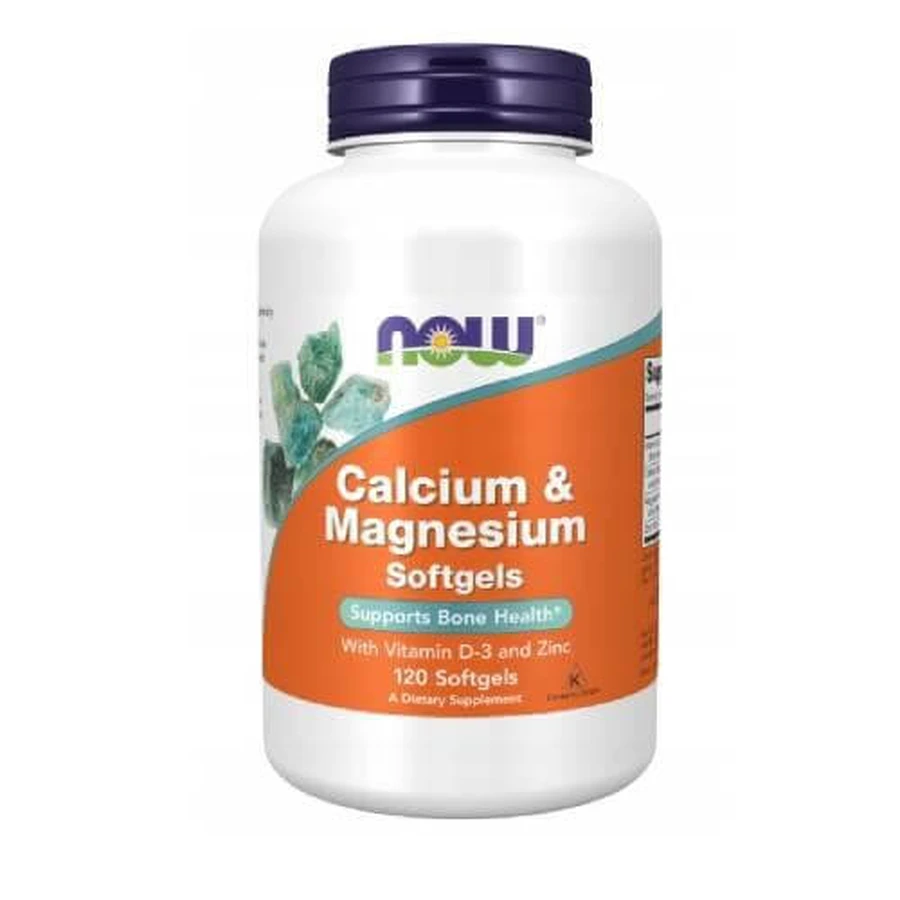 NOW Calcio y Magnesio - 120 cápsulas