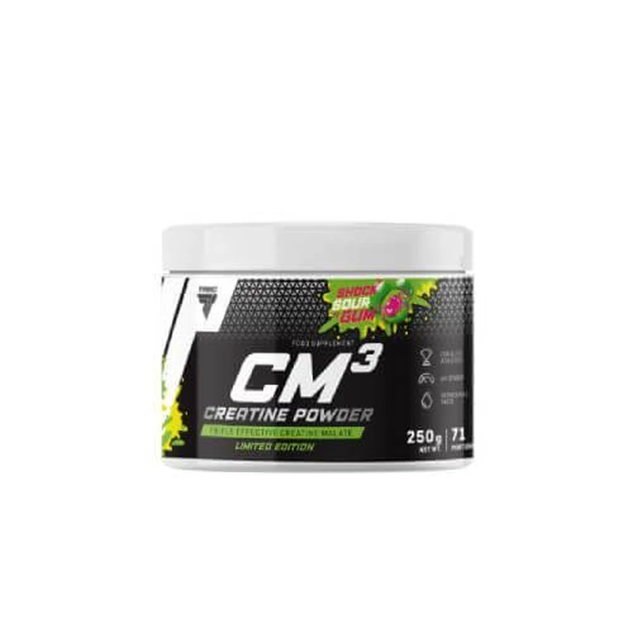 Trec CM3 Polvo Creatina malato sabor goma agria, 250 g