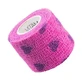 VITAMMY Autoband Vendaje elástico cohesivo 5cm x 450cm Corazones morado