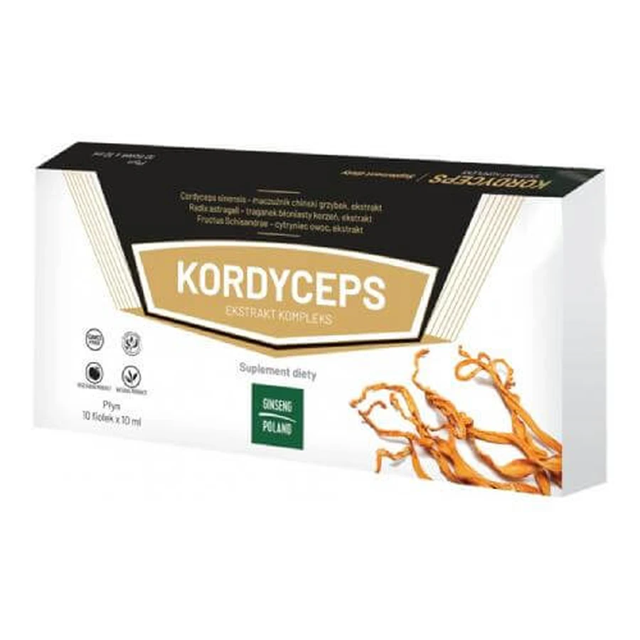 KORDYCEPS Extract complex lichid, 10x 10 ml