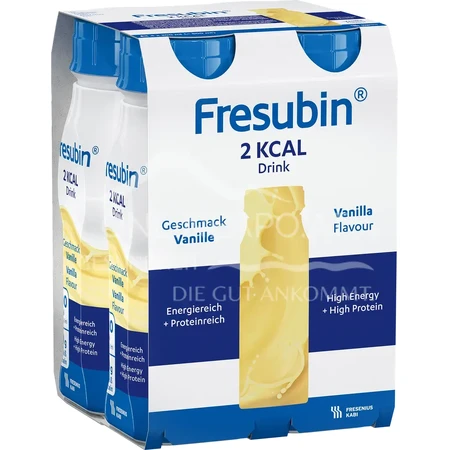 Fresubin 2 kcal Drink, 4x200 ml - Vanilla Flavor, Fresenius Kabi