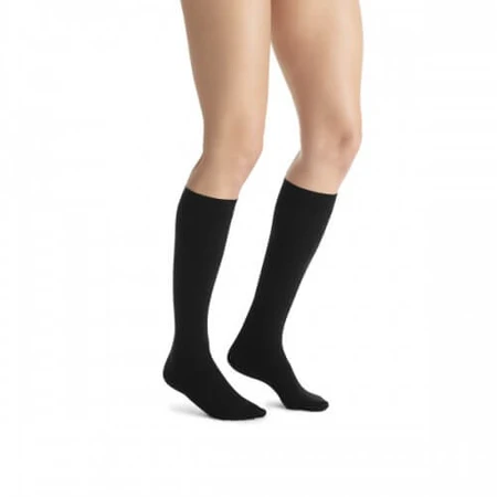 JOBST OPAQUE lange compressiekniekousen CCL2 zwart, maat 6 ZP