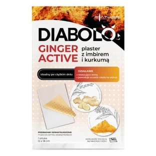 Diabolo Ginger Active Plaster with ginger and turmeric 12x18cm, 1 pc.