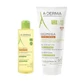 A-Derma Exomega Control Set Anti-scratching emollient lotion, 200 ml + Shower emollient oil, 50 ml