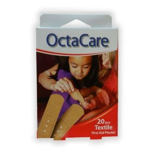 Eerste hulp pleisters, Tekstil, 19x72 mm, 20 stuks, Octacare