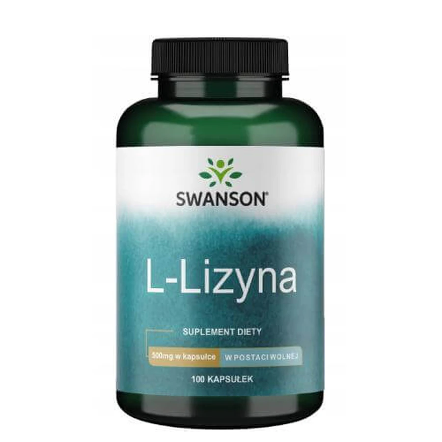 SWANSON L-Lisina 500 mg, 100 cáps.