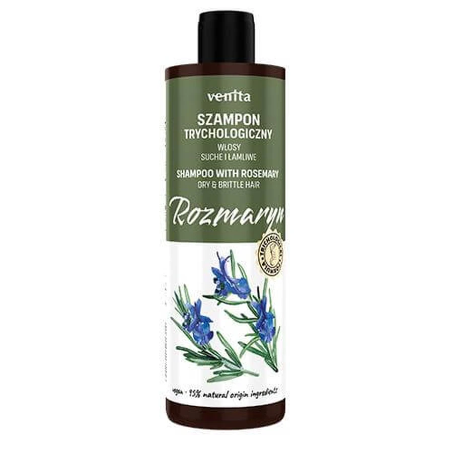 VENITA Trichology Shampoo voor droog en breekbaar haar Rozemarijn, 300ml