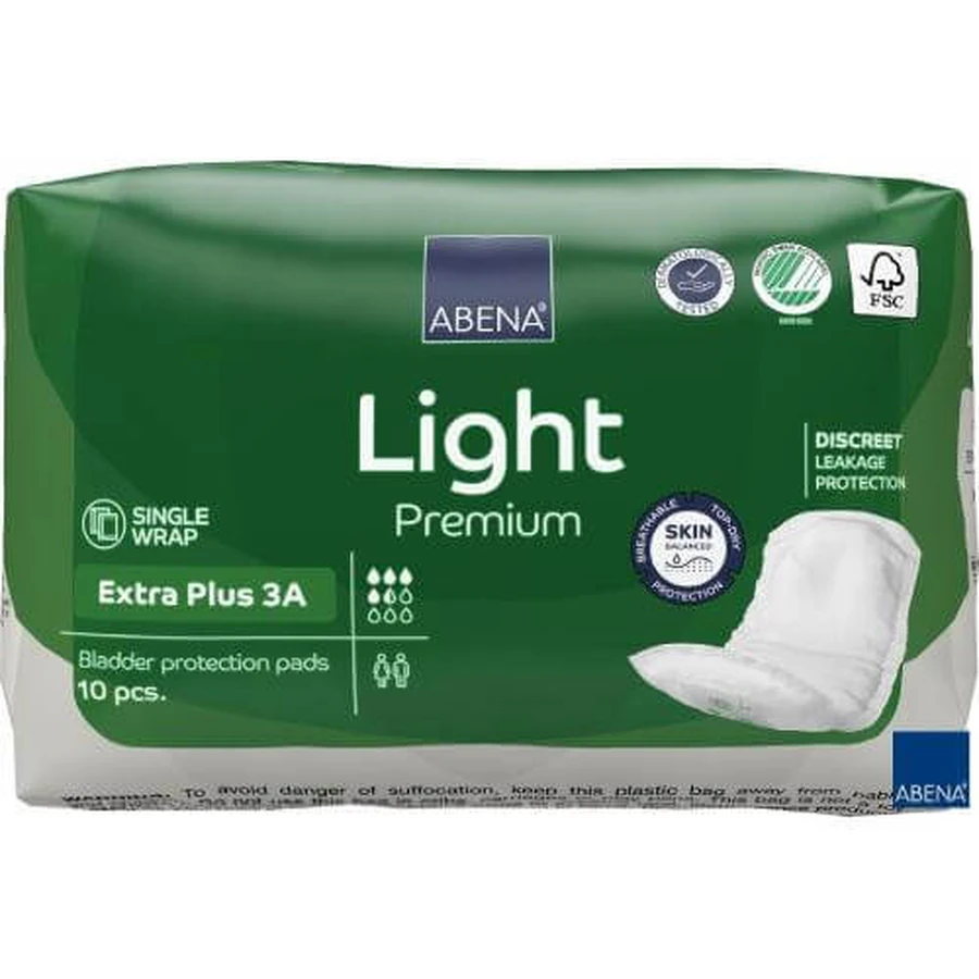 ABENA Light Premium Damenbinden EXTRA PLUS 3A, 10 Stk.