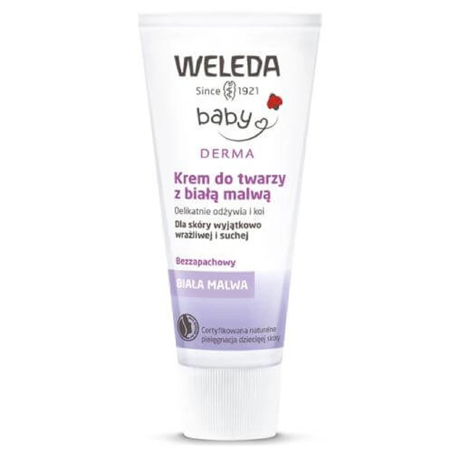 WELEDA Baby Face Cream with white mallow for children and adults, 50ml
