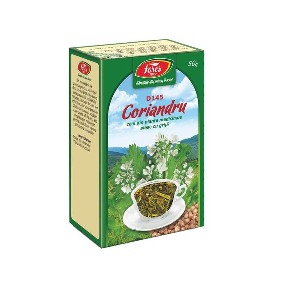 Coriander fruit tea, D145, 50 g, Fares