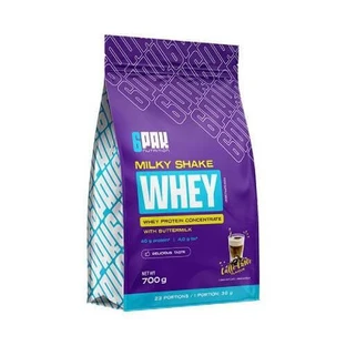6Pak Nutrition Milky Shake Whey Caffe Latte, 700 g