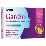 Apteo Throat with Icelandic lichen with blackcurrant flavor, 36 lozenges. for sucking