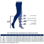 JOBST OPAQUE korte compressiesokken CCL1 karamel, maat 4 OP