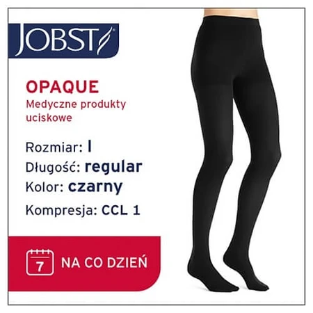 JOBST OPAQUE medias de compresión CCL1 negro, talla 1 ZP