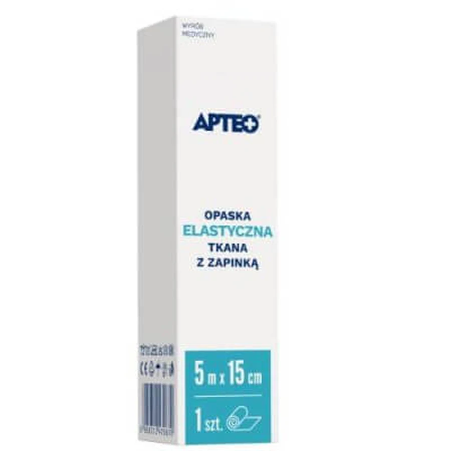 APTEO gewebtes Gummiband mit Schließe 5 m x 15 cm, 1 Stück