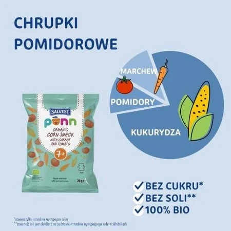 SALVEST PÕNN BIO-Tomatenchips, 20 g