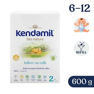 Kendamil BIO Nature 2 HMO+ Lapte de continuare pentru sugari 6-12 luni, 600 g
