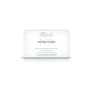 BIELENDA PROFESSIONAL Meso Med Program Aktives Feuchtigkeitskonzentrat mit 5 Formen von Hyaluronsäure, 3ml x 10 Stück