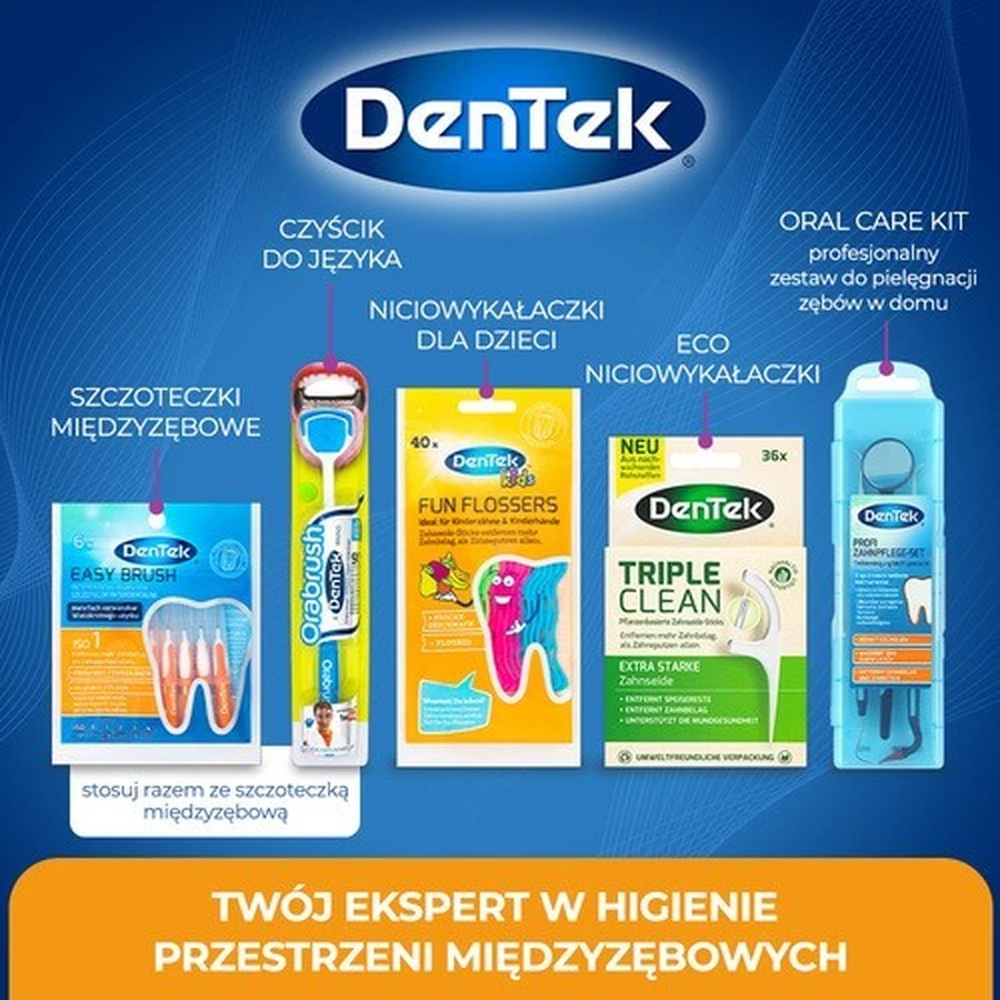 DENTEK Cepillos interdentales Easy Brush tamaño 1, 6pcs
