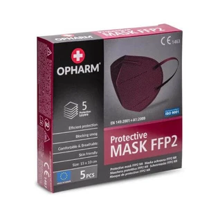Masque de protection OPHARM FFP2 marron, 5 pièces