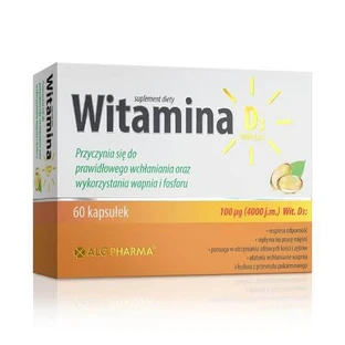 Alg Pharma Vitamin D3 4000 IU, 60 caps