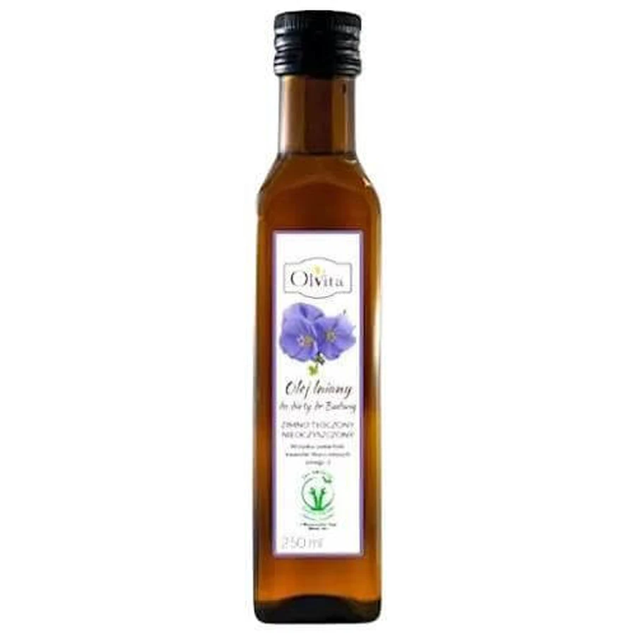 OLVITA Flaxseed oil for the Dr Budwig diet cold-pressed, 500 ml