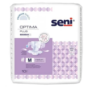 SENI OPTIMA PLUS MEDIUM Windeln mit Gürtel, 10 Stück