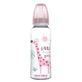 CANPOL BABIES Kleine giraffe Fles smal roze 12m+, 330ml